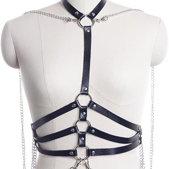Punk Leather Body Chain main image 5